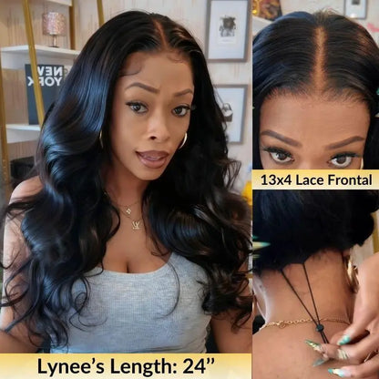 🔥Final 4 Hours: 65% OFF + Free Shipping：🌸13x4 HD Lace Front Body Wave Wigs Pre Plucked 180% Density For Women🌸