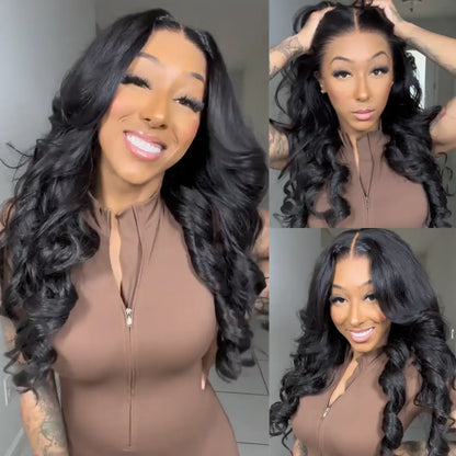 🔥Final 4 Hours: 65% OFF + Free Shipping：🌸13x4 HD Lace Front Body Wave Wigs Pre Plucked 180% Density For Women🌸