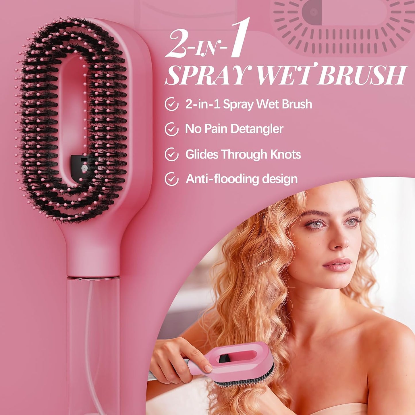 🔥Final 4 Hours: 49%OFF: 🌸Curl Refresh Detangling Spray — Anti-Frizz, Anti-Breakage, Wet & Dry Styling, Travel-Friendly🌸