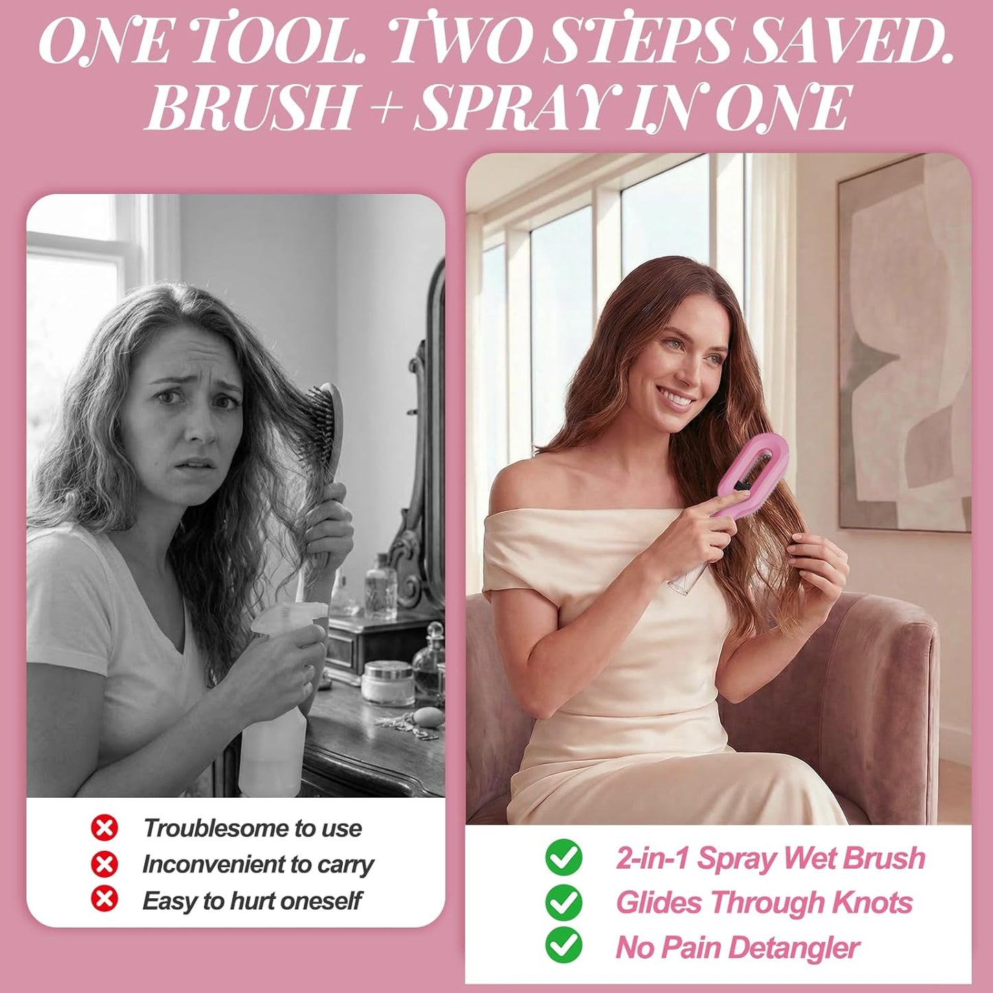 🔥Final 4 Hours: 49%OFF: 🌸Curl Refresh Detangling Spray — Anti-Frizz, Anti-Breakage, Wet & Dry Styling, Travel-Friendly🌸