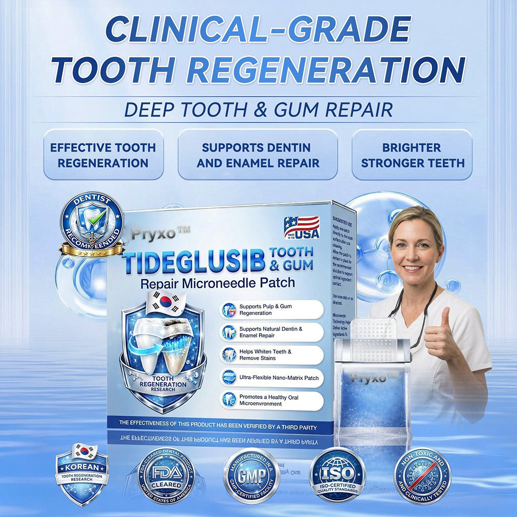 Pryxo™ 🦷 Tideglusib Fast‑Dissolving Tooth & Gum Repair Oral Strips ✨