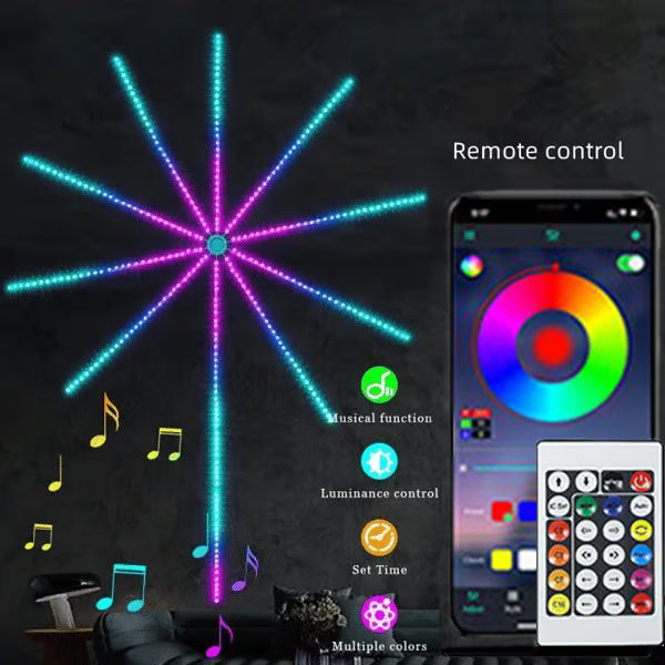 🔥2026 Hot Sale 49% OFF- 🎁WiFi Bluetooth Smart Fireworks Led Light