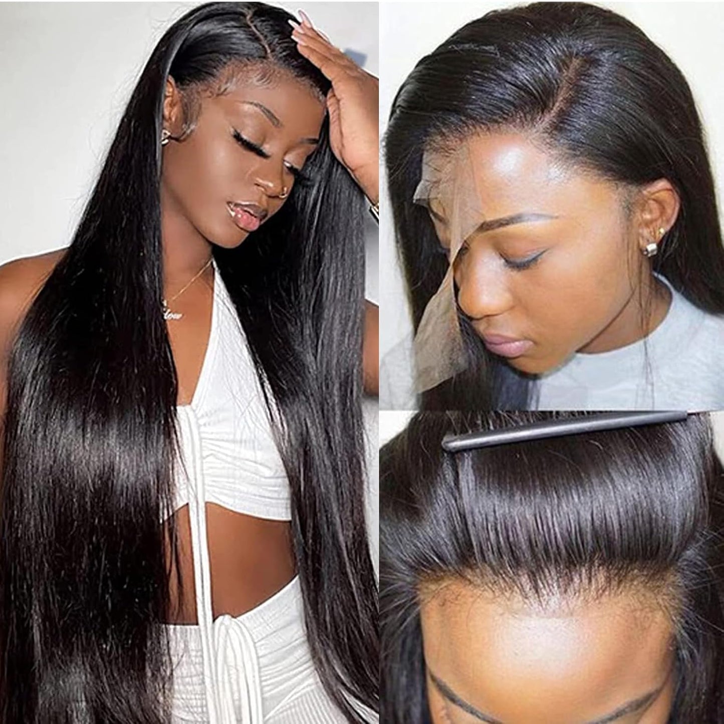 🔥Final 4 Hours: 51%OFF+Free Shipping:🌸Special Summer Sale Deals 🌷💥Straight HD Transparent Lace Front Wigs