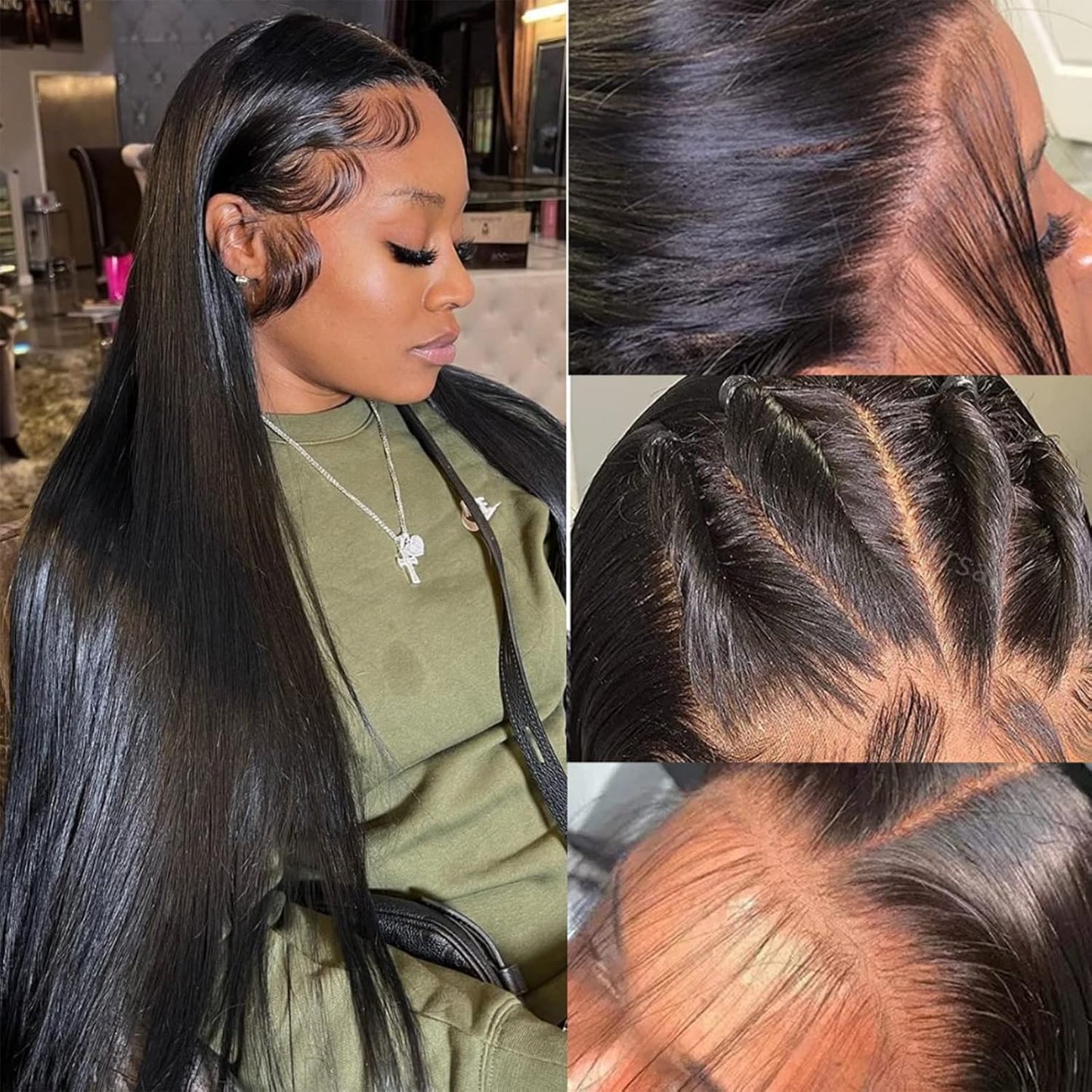 🔥Final 4 Hours: 51%OFF+Free Shipping:🌸Special Summer Sale Deals 🌷💥Straight HD Transparent Lace Front Wigs