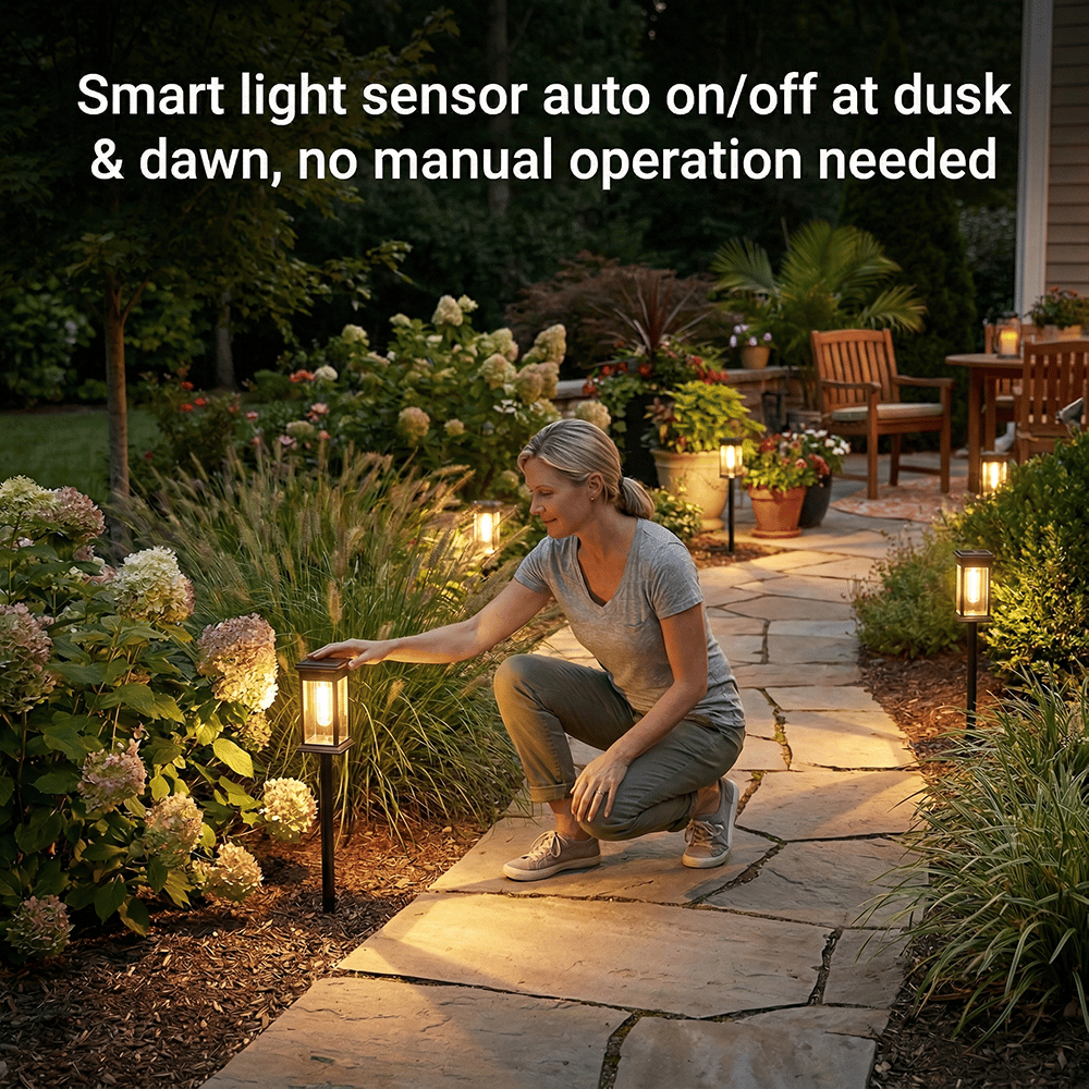 🌞 Solar Pathway Lights Outdoor