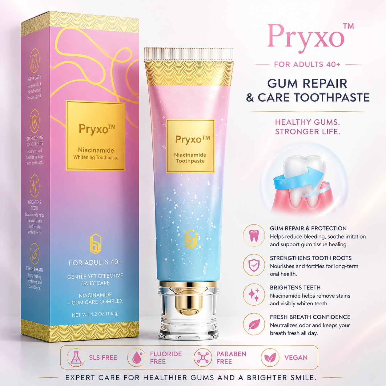 Pryxo™ 40+ Gum Repair Toothpaste