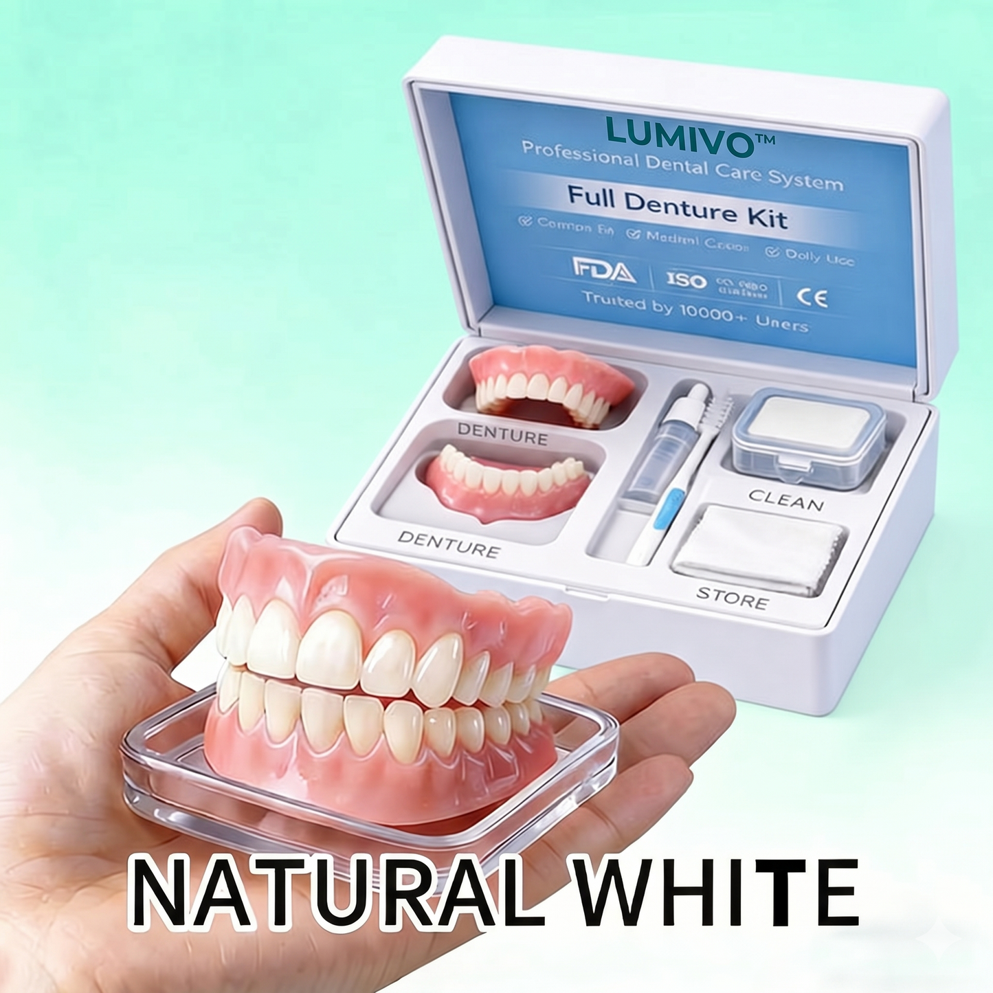 💖 🦷 LUMIVO™ Custom-Fit Dentures ⏰ ENDS TODAY   70% OFF | Smile with Confidence