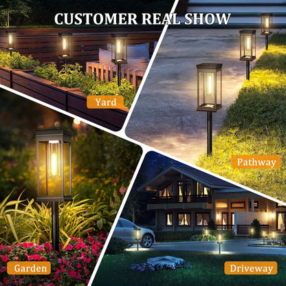 🌞 Solar Pathway Lights Outdoor