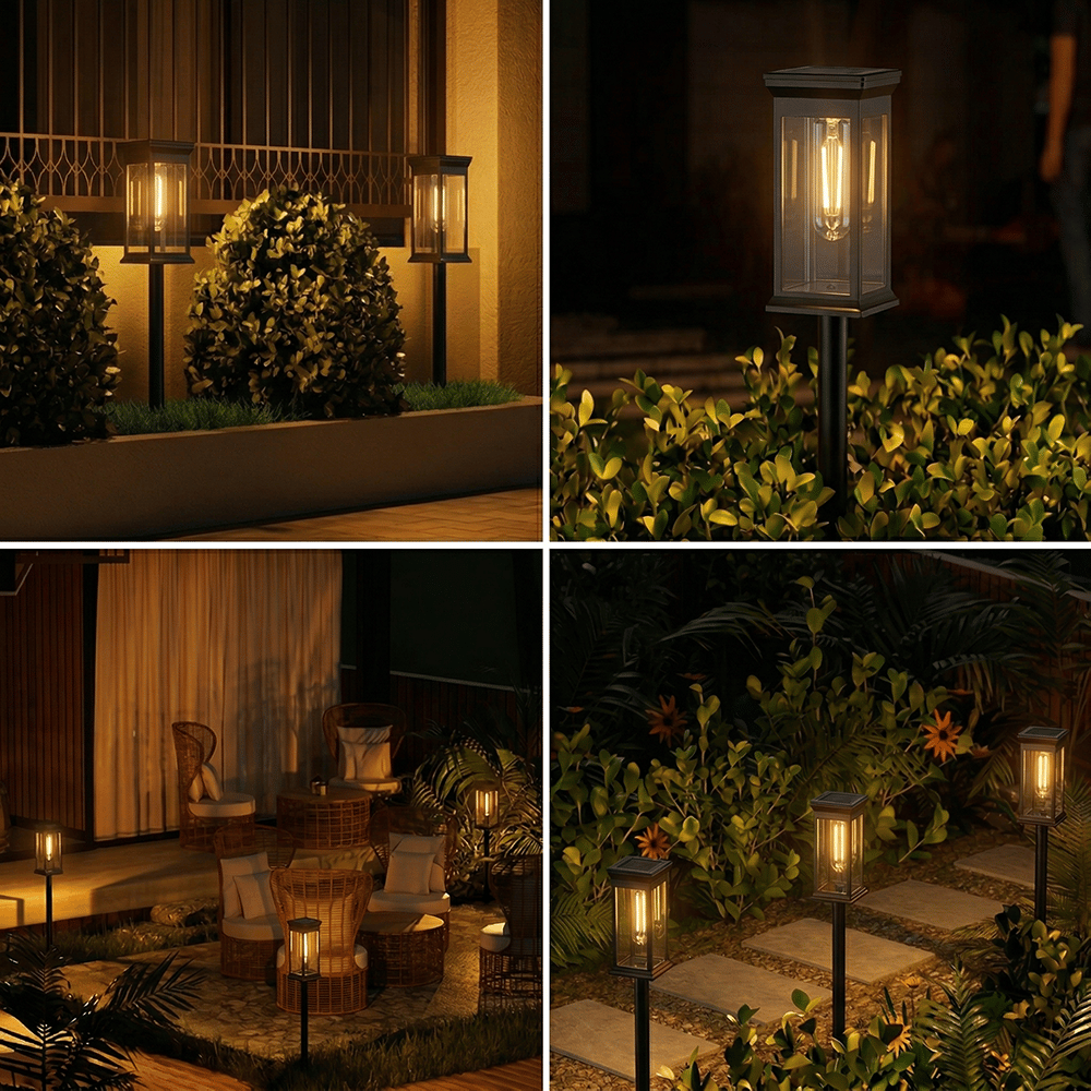 🌞 Solar Pathway Lights Outdoor
